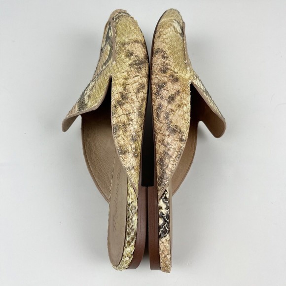 Madewell The Frances Skimmer Mule in Snake Embossed Leather Size 8 - Picture 8 of 14